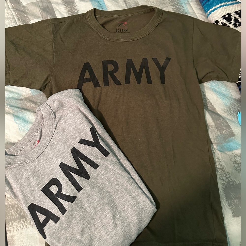 2 Youth Army T-Shirts